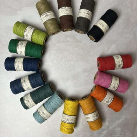 a selection o f hemp thread spools