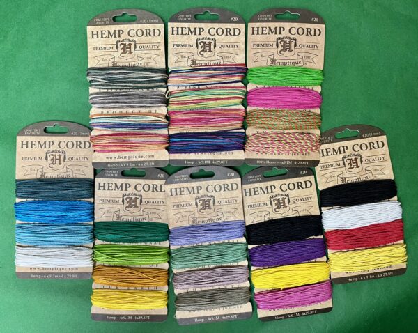 Hemptique #20 Premium 1mm Cord Cards